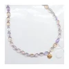 ONE OF A KIND - COLLIER AMÉTRINES OVALES ET MÉDAILLE JACKIE