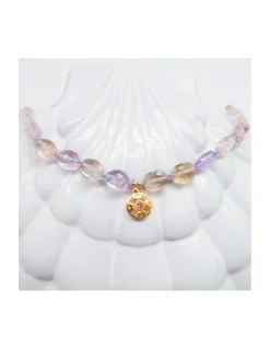 ONE OF A KIND - COLLIER AMÉTRINES OVALES ET MÉDAILLE JACKIE