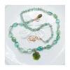 ONE OF A KIND - COLLIER COURT TOURMALINES VERTE ET FLEUR TOURMALINE VERTE