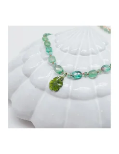 ONE OF A KIND - COLLIER COURT TOURMALINES VERTE ET FLEUR TOURMALINE VERTE