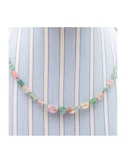ONE OF A KIND - COLLIER GREEN TOURMALINES ET 33 TOURMALINES FLAT AVEC 4 TOURMALINES RONDELLES