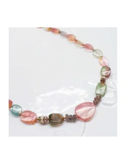 ONE OF A KIND - COLLIER TOURMALINES MULTICOLORES, COLOR CHANGE GARNETS ET DIAMOND WHEELS
