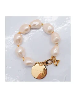 ORGANIC PEARL BRACELET - APRICOT PEARL