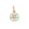 PENDENTIF OR ROSE - GIGI - FLEUR JADE