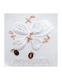 PENDENTIFS OR ROSE - GIGI - DIFFÉRENTES CROIX