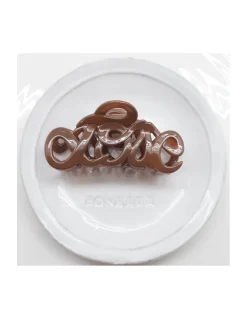 PINCE À CHEVEUX - LOVE - CARAMEL OPALINE 64 - 8CM