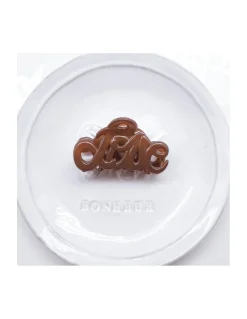 PINCE À CHEVEUX SMALL - LOVE - CARAMEL OPALINE 64 - 5CM