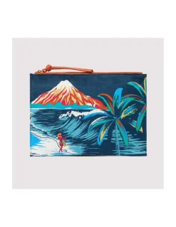 POCHETTE EN COTON - HAWAI - BLEU