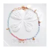 RIO - BRACELET ARC EN CIEL VERSION 4, OPALES JAUNES, LARIMARS, RHODOLITES, CHRYSOPRASES ET CORAIL BAMBOO