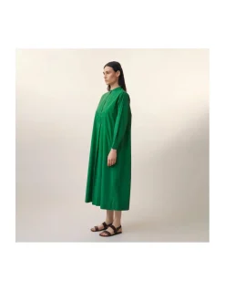 ROBE - 785 - CHLOÉ - POPLIN BOTTLE GREEN