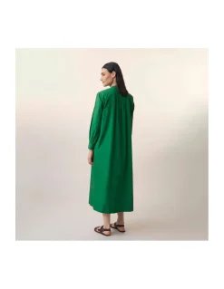ROBE - 785 - CHLOÉ - POPLIN BOTTLE GREEN