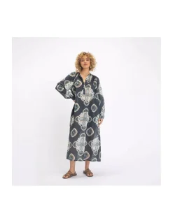 ROBE VISHNU SUKKA - CHARCOAL