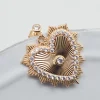 SCANDALE - BOUCLE D'OREILLE PUCE ET CHARM COEUR AVEC ZIRCONS