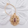 SCANDALE - CRÉOLE FINE AVEC CHARM FLEUR ET ZIRCONS