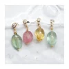 SPLASH - BOUCLE D'OREILLE TOURMALINE (COULEUR AU CHOIX)