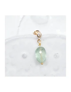 SPLASH - BOUCLE D'OREILLE TOURMALINE (COULEUR AU CHOIX)