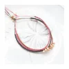 STARTERS - BRACELET MACRAMÉ AVEC 3 ZIRCONS (COULEUR AU CHOIX)