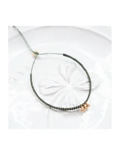 STARTERS - BRACELET MACRAMÉ AVEC 3 ZIRCONS (COULEUR AU CHOIX)