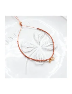 STARTERS - BRACELET MACRAMÉ AVEC 3 ZIRCONS (COULEUR AU CHOIX)
