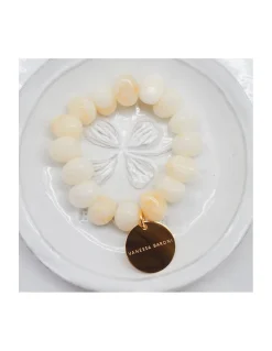 STONE FLEX BRACELET - PEARL MARBLE