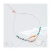 SWEET M - BRACELET CAURI, PHOSPHOSIDERITES ET TURQUOISES