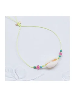 SWEET M - BRACELET COURT, CAURI, SPINELLES ROSES ET TURQUOISES
