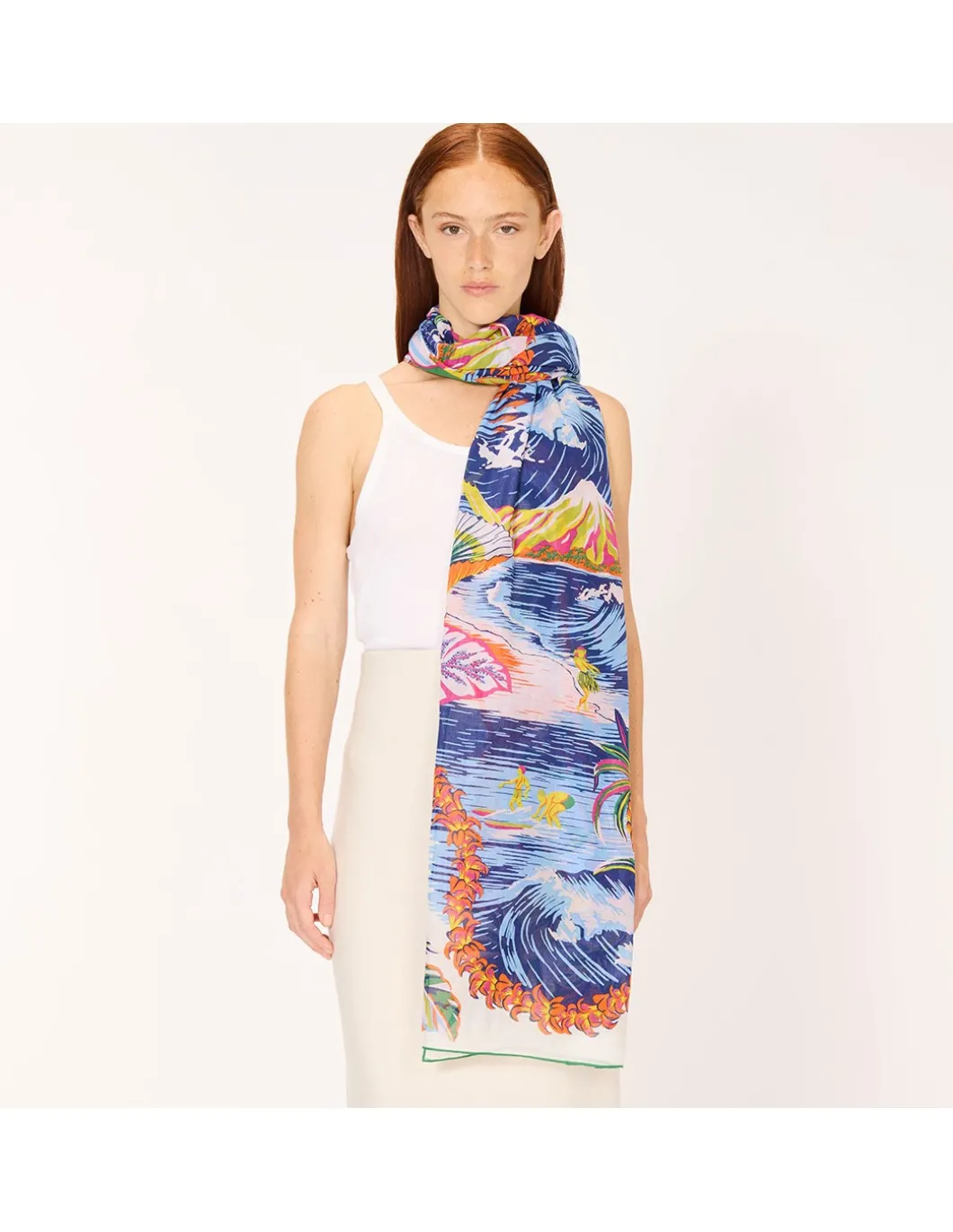 ÉTOLE EN COTON - HAWAI - WHITE