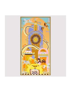 ÉTOLE EN COTON ET SOIE - ROLLERCOASTER - PASTEL
