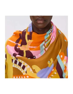 ÉTOLE EN COTON ET SOIE - ROLLERCOASTER - PASTEL