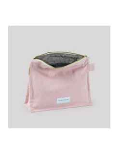 TROUSSE DE TOILETTE COTON BIO - ROSE DÉLICAT