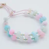 TUTTI FRUTTI - BRACELET OPALES "RAINBOW" AVEC AMAZONITES ET MINI PERLES DORÉES