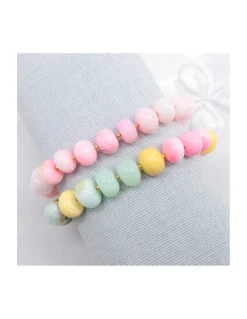 TUTTI FRUTTI - BRACELET OPALES ET MINI-PERLES DORÉES