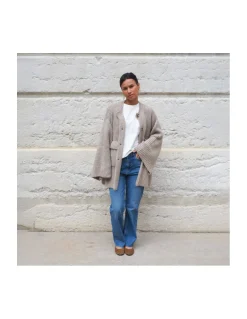 V DE VINSTER - CARDIGAN - FEAR - CREAM BLUSH