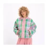 VESTE SATYA TARTAN ROUGE ET VERT