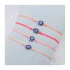 WATCH ME - BRACELET OEIL BLEU MARINE - PLUSIEURS COULEURS DE CORDON