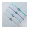 WATCH ME - BRACELET OEIL BLEU CIEL - PLUSIEURS COULEURS DE CORDON